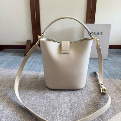 wholesale quality celine louise bucket bag 119173 white